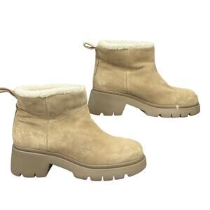 NEW Steve Madden Women’s Hatcher Booties Beige Size 10